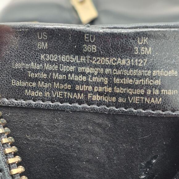 NEW DKNY Crosbi Block Heel Ankle Boots Black bootie size 6 - Picture 7 of 8